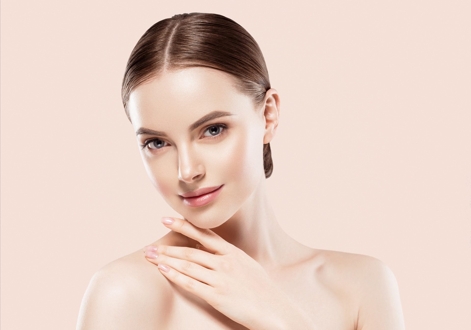 woman-face-beauty-hand-touching-healthy-skin-natural-makeup-beautiful-female-beige-background